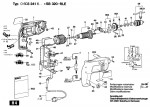 Bosch 0 603 241 642 SB 400 RLE Percussion Drill 240 V / GB Spare Parts SB400RLE